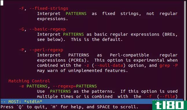 如何在linux上以彩色显示手册页