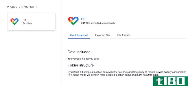 如何导出google fit数据