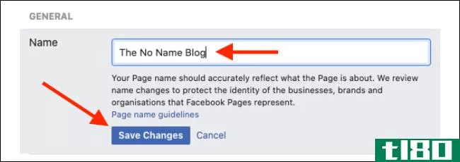 如何更改您的facebook页面名称