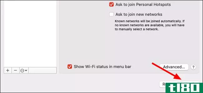 如何忘记mac以前连接的wi-fi网络
