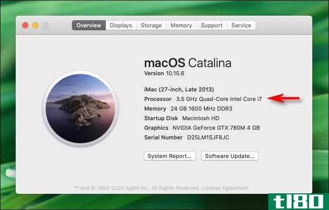 如何检查你的mac使用哪个cpu