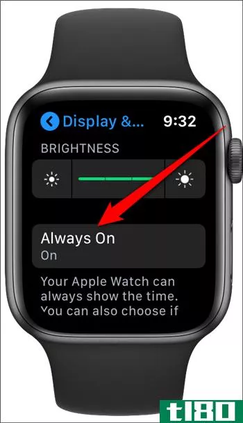 如何禁用apple watch的始终显示