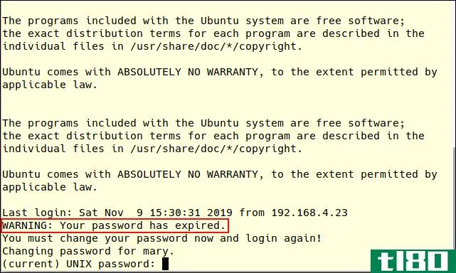 如何在linux上更改帐户密码