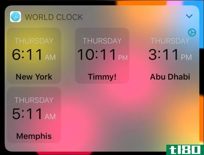 如何在iphone和ipad上查看不同的时区
