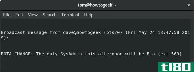 linux下如何使用wall命令