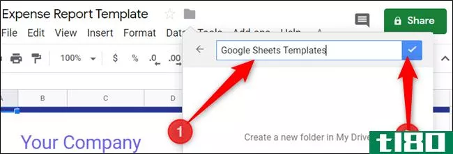 如何创建googlesheets模板