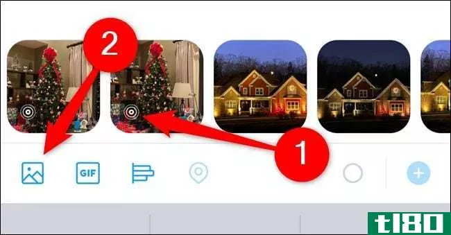 如何从iphone或ipad将实时照片以gif格式共享到twitter