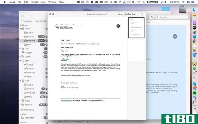 如何将电子邮件从mac mail导出到notes应用程序
