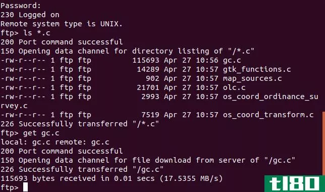 如何在linux上使用ftp命令
