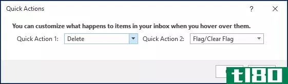 如何在outlook中的电子邮件上显示快速操作按钮