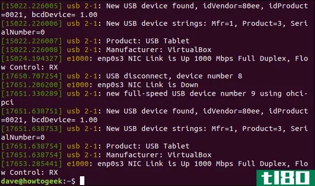 如何在linux上使用dmesg命令