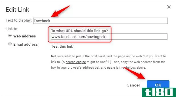 如何从你的gmail签名链接到facebook