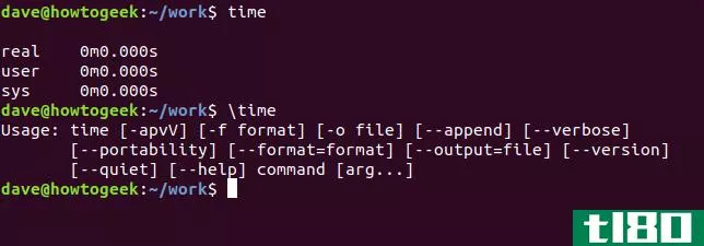 如何在linux上使用time命令
