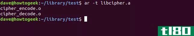如何使用linux的ar命令创建静态库