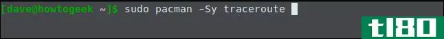 如何在linux上使用traceroute命令