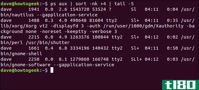 如何在linux上使用tail命令