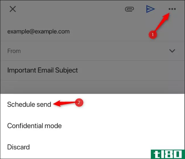 如何安排在gmail中发送电子邮件