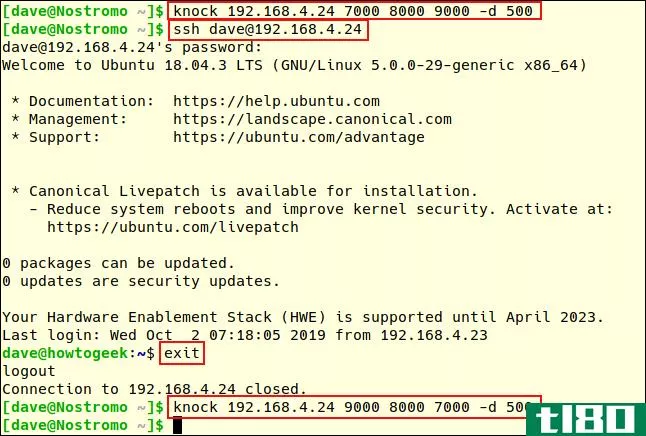 如何在linux上使用端口敲打（以及为什么不应该）