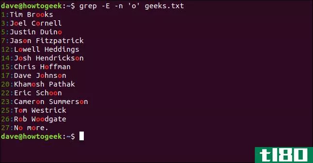 如何在linux上使用正则表达式（regex）