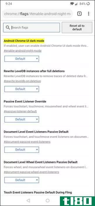 android的chrome有暗模式——下面是如何打开它的
