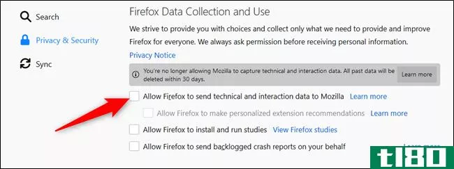 如何查看（和禁用）firefox收集的有关您的遥测数据