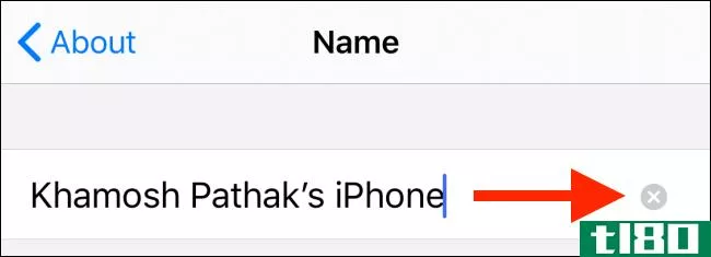 如何更改apple iphone的名称
