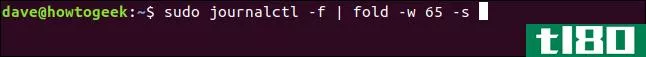 如何在linux上使用fold命令