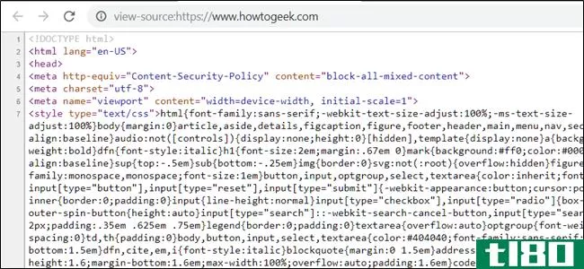如何在googlechrome中查看html源代码