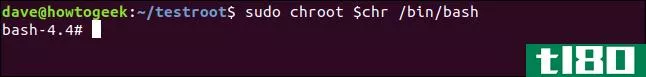 如何在linux上使用chroot命令