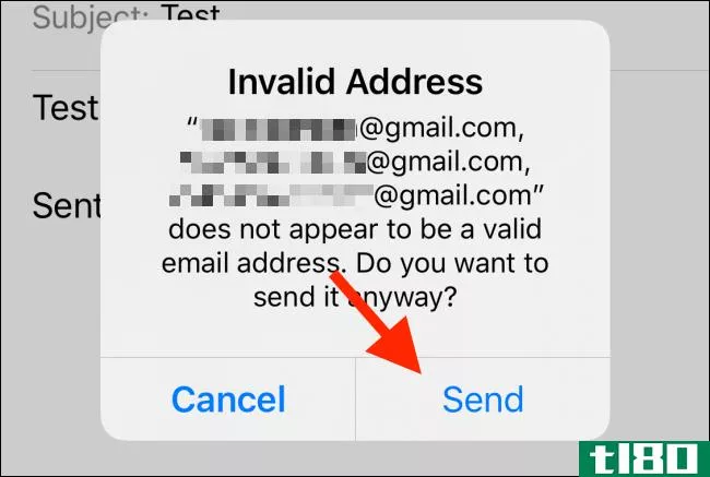 如何在iphone或ipad上通过邮件向群发送消息