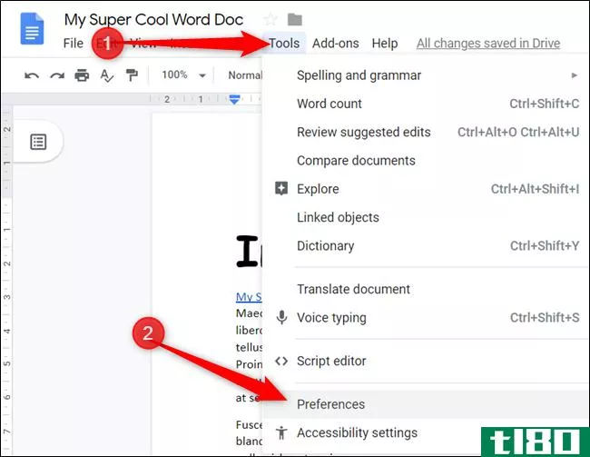 如何在google文档中使用文本快捷方式