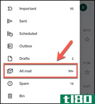 如何在gmail中找到存档的电子邮件