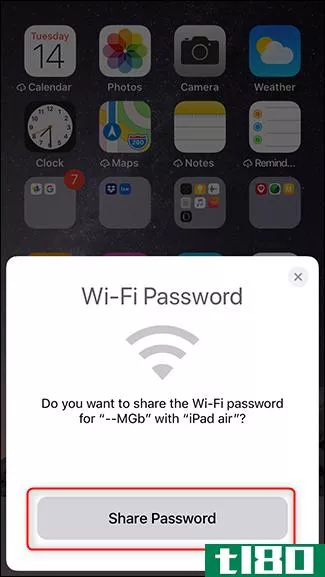 如何在iPhone之间共享wi-fi密码