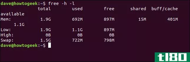 如何在linux上使用free命令