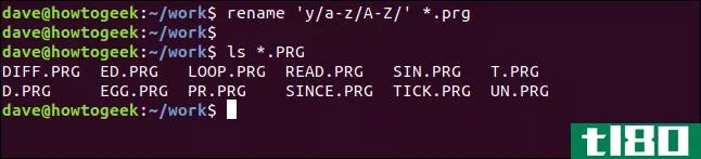 如何在linux上使用rename命令