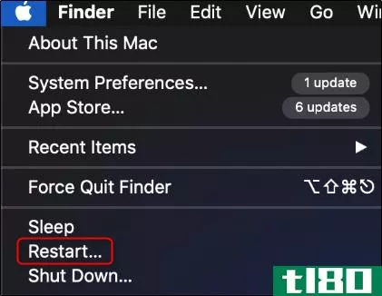 如何重新启动mac
