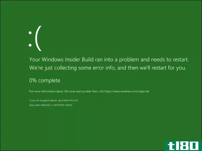 你知道Windows10有一个绿色的死亡屏幕吗？