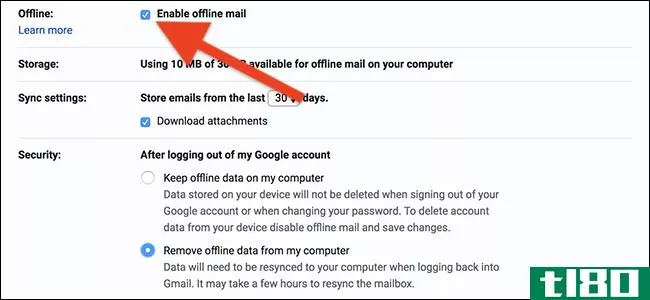 “gmail离线”应用程序正在关闭，下面是要使用的内容