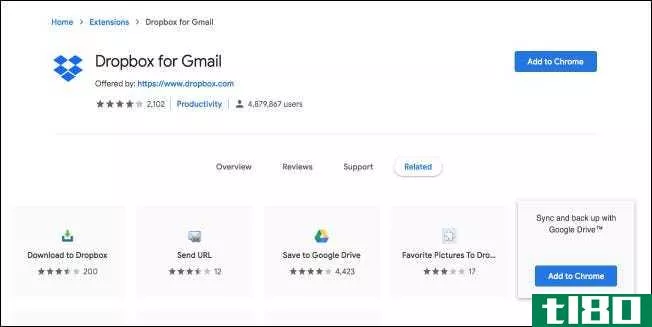 如何使用新的gmail附加组件（如dropbox）