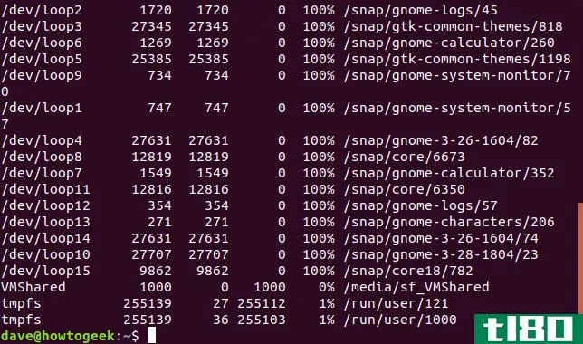 如何从linux终端查看可用磁盘空间和磁盘使用情况