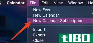 如何在mac上订阅日历
