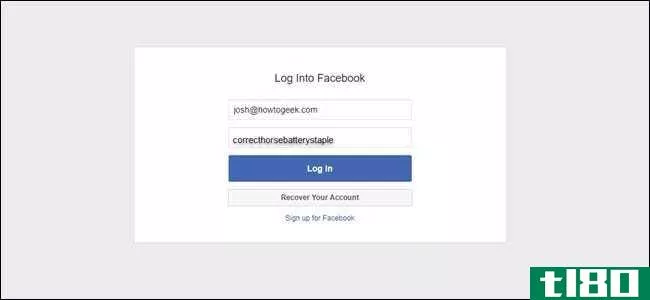 facebook为了方便起见伪造了你的密码