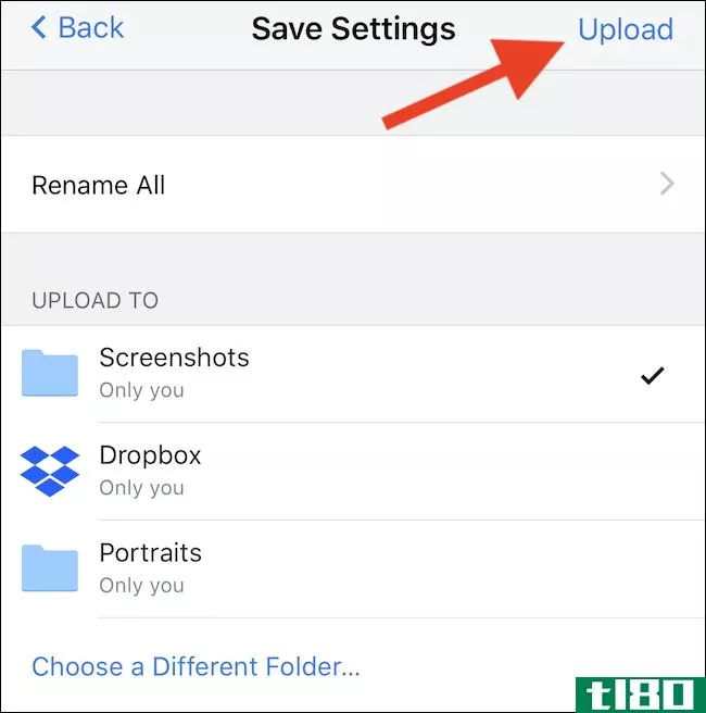 如何使用iphone或ipad一次将多个文件上传到dropbox