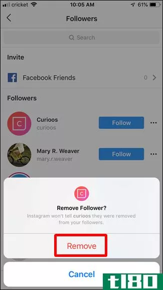 如何阻止人们在instagram上跟踪你