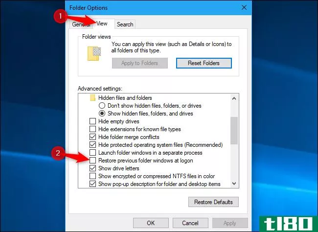 如何在重新启动电脑后阻止windows 10重新打开以前的应用程序