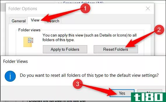 如何在Windows10中重置文件资源管理器的文件夹视图