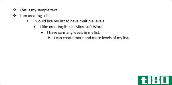 如何在microsoft word中创建和使用多级列表