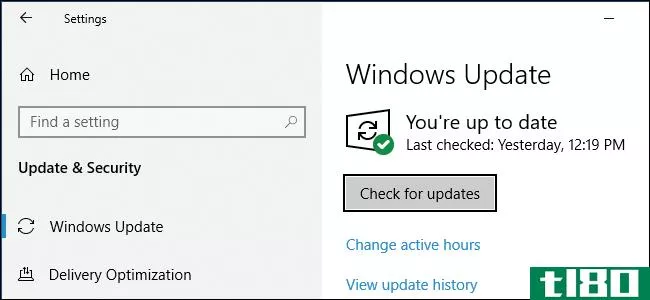 不要点击“检查更新”，除非你想要不稳定的Windows10更新