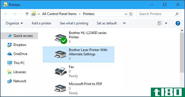 如何在windows上安装同一台打印机两次（设置不同）