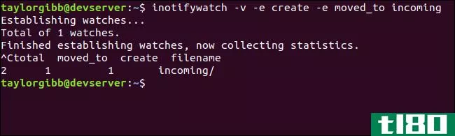 在linux中，当一个新文件被添加到一个目录时，如何执行一个任务